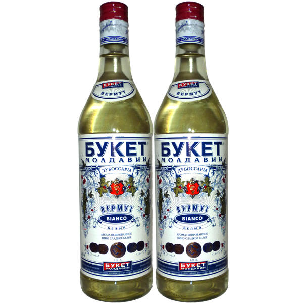 Вино «Вермут Белый» Букет Молдавии. 1 л.