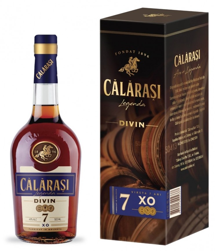 Коньяк "Калараш" 7 лет, Легенда. 0,5 л. с коробкой