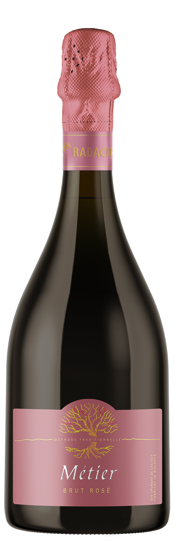 Шампанское Radacini "Metier" розовое. 0,75 л.