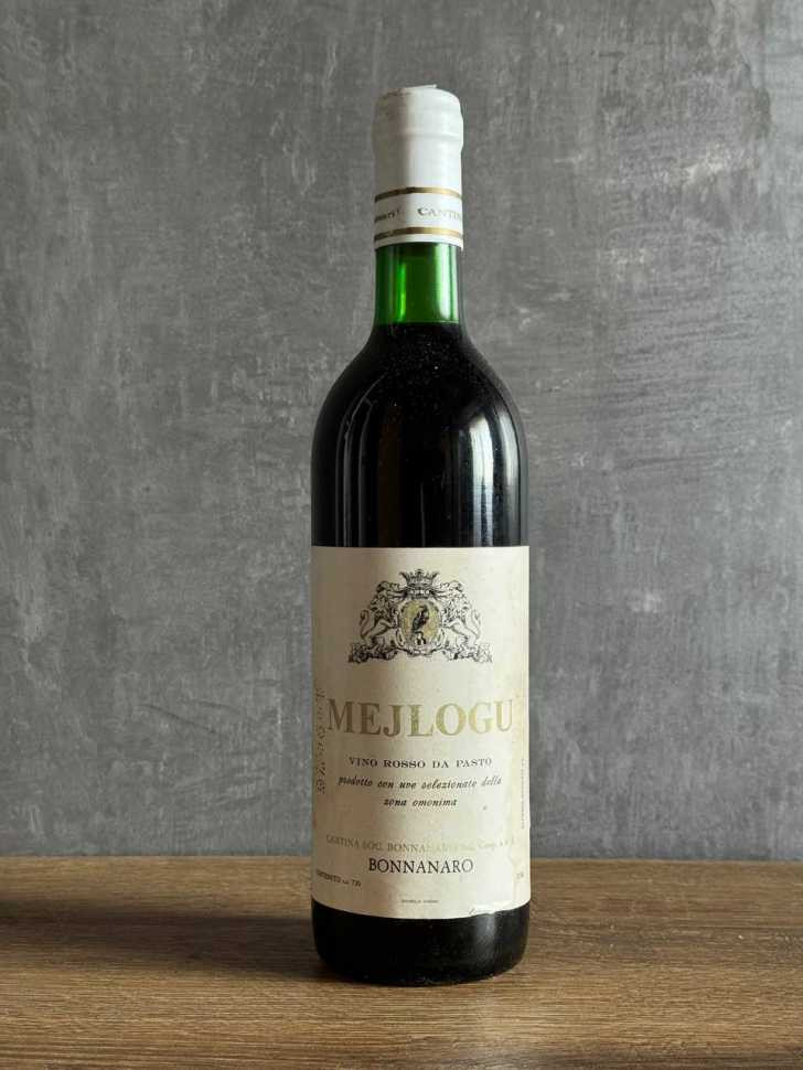 Вино Bonnanaro Mejlogu 1976 года.