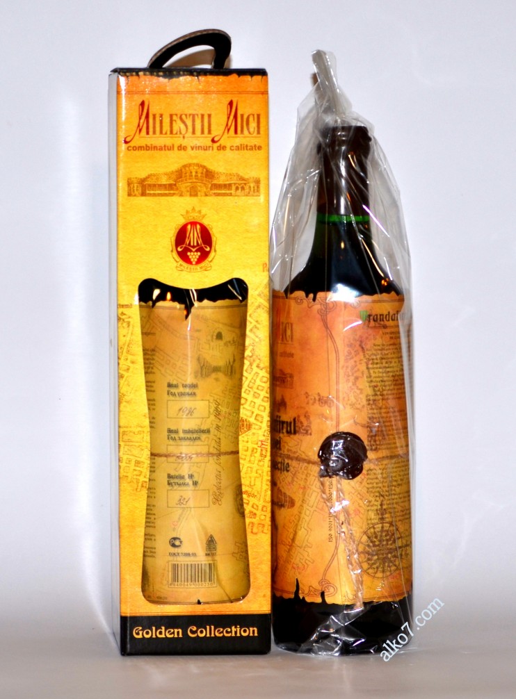 Вино «Трандафирул Молдовей» Милештий Мичь, 1986 года урожая.