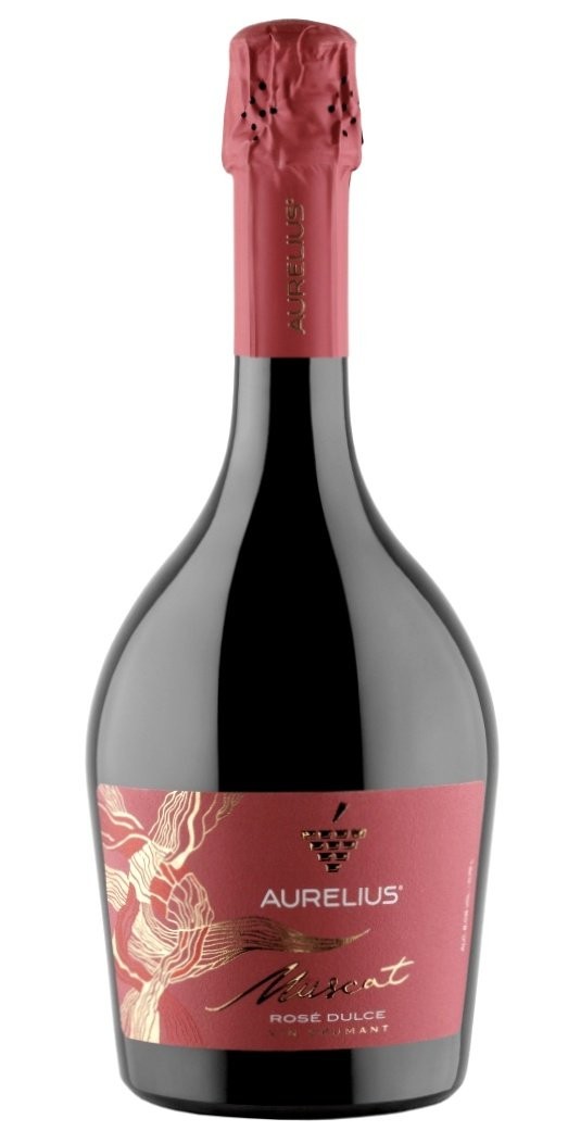 Шампанское "Аурелиус" Мускат розовое сладкое. 0,75 л.