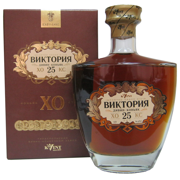 Коньяк КВИНТ "Виктория" 25 лет. 0,7 л.