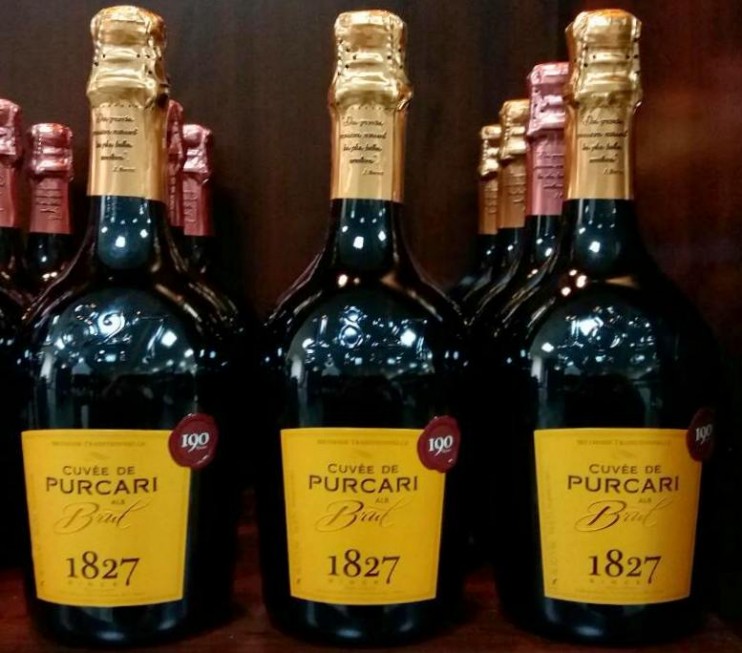 Шампанское "Кюве де Пуркарь" белое брют. 0,75 л.