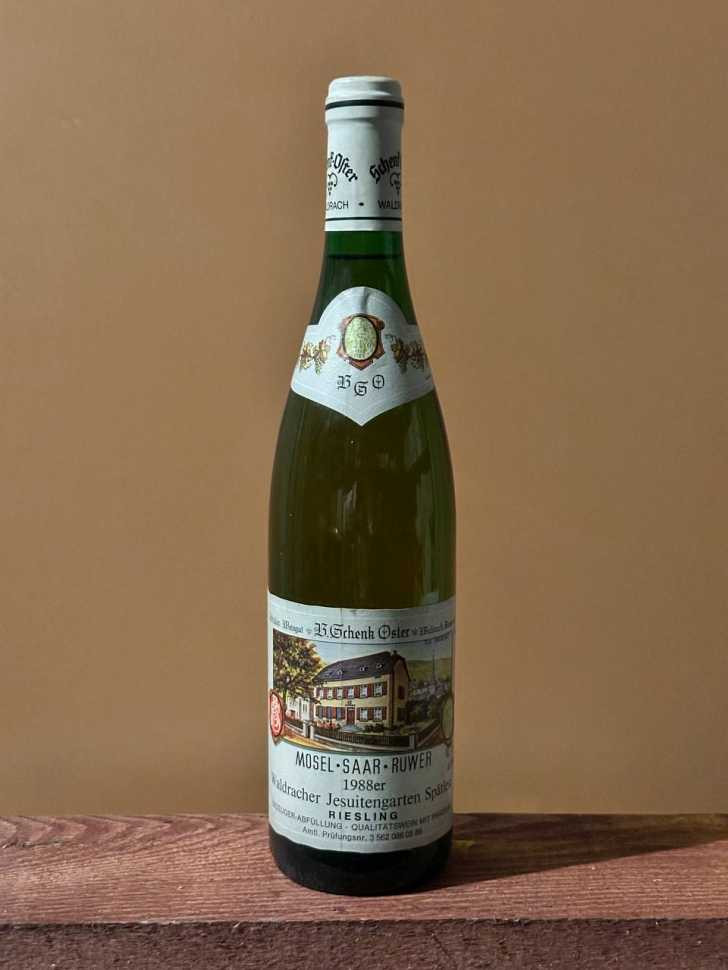 Вино  Waldracher Jesuitengarten Riesling Spätlese 1988 года. 0,7 л.