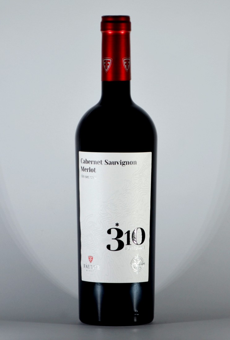 Вино "Каберне-совиньон - Мерло" 2018, 310 Altitudine, Fautor. 0,75 л.