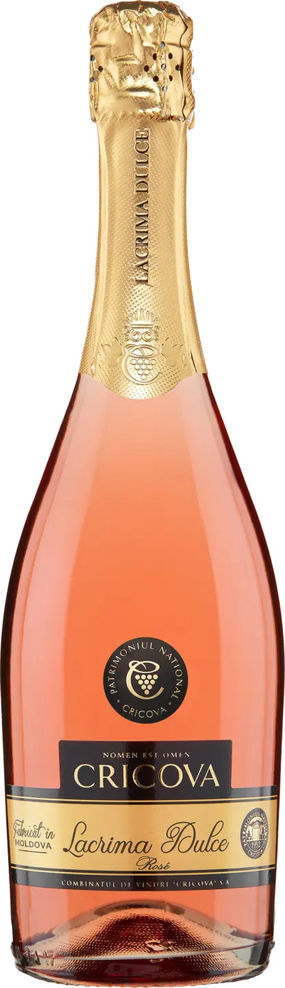 Шампанское "Lacrima Dulce" розовое сладкое, Крикова.