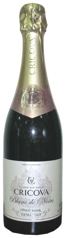 Шампанское "Крикова" Пино-нуар, белое экстра-брют.