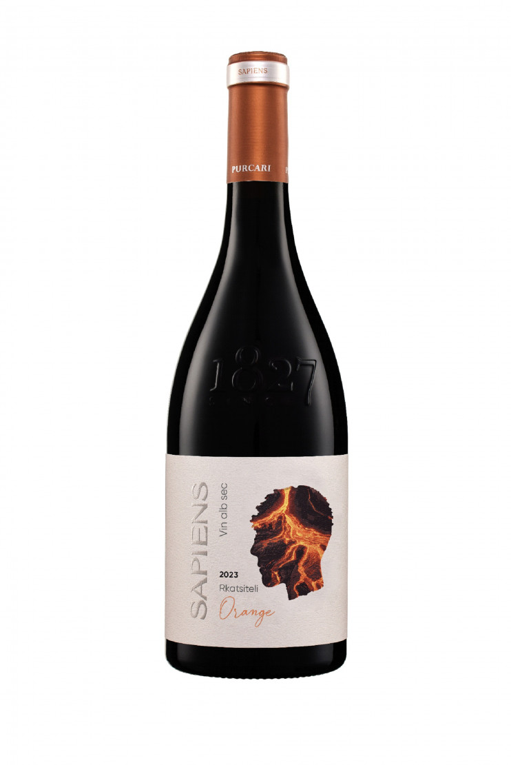 Вино "Сапиенс" Оранж 2023 Ркацители, Пуркарь. 0,75 л.