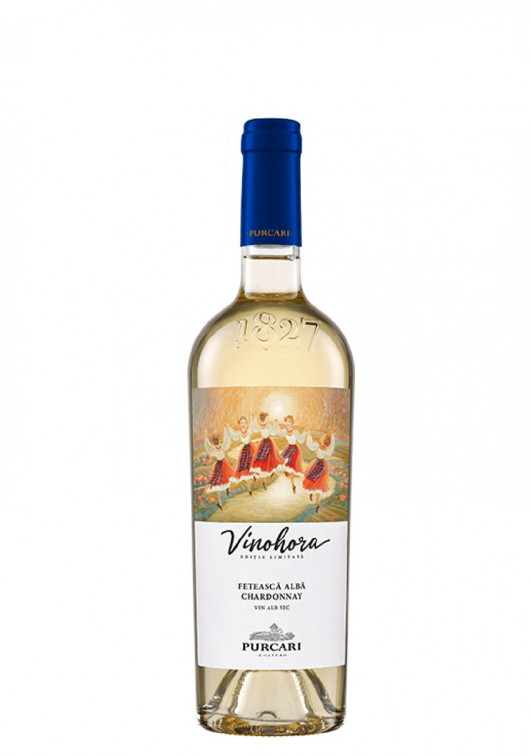 Вино "Винохора" 2023 белое, Пуркарь. 0,75 л.
