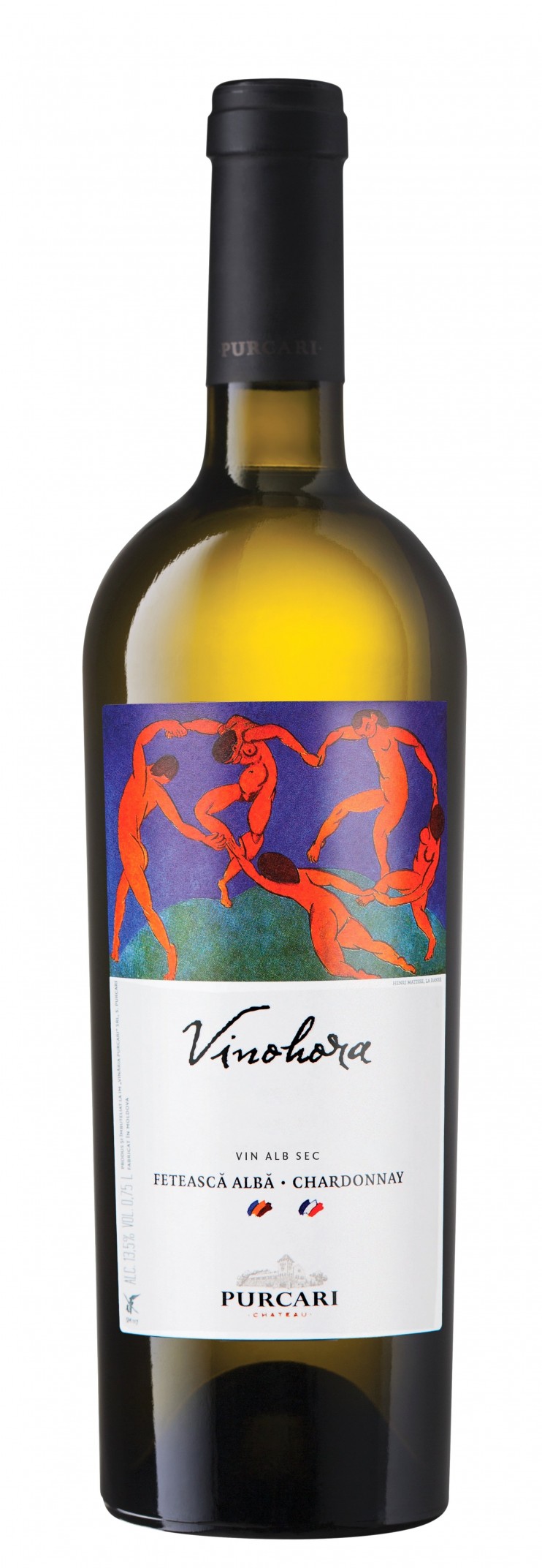 Вино "Винохора" 2023 белое, Пуркарь. 0,75 л.