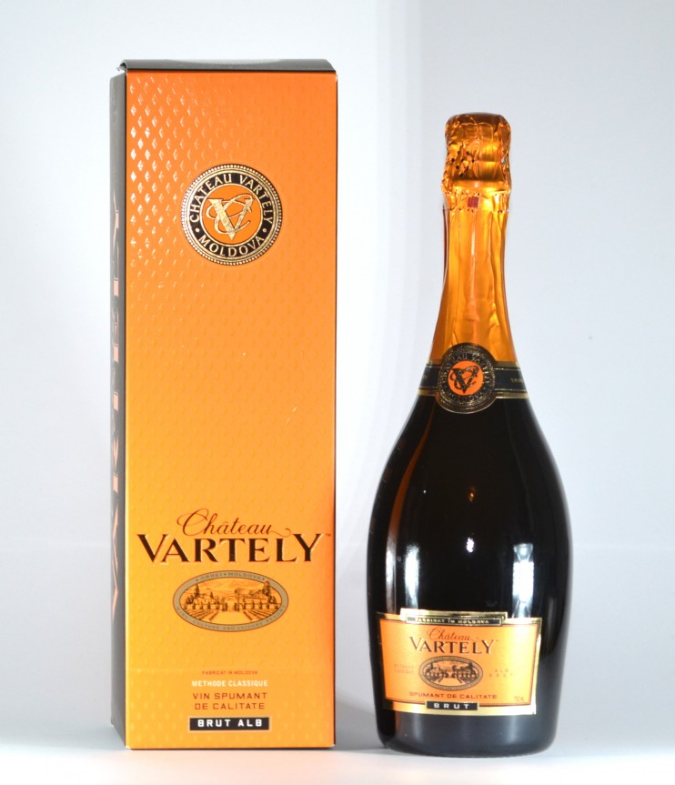 Шампанское "Шато Вартели" брют белое. 0,75 л.