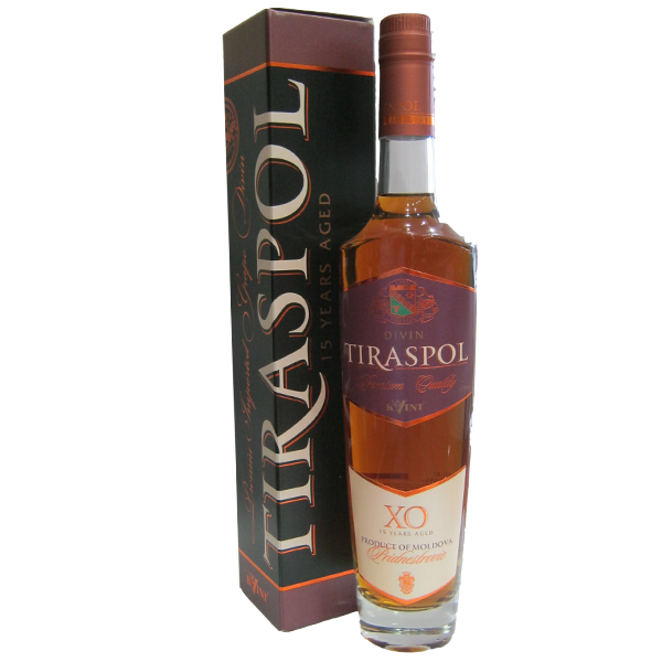 Коньяк КВИНТ "Тирасполь" 15 лет. 0,5 л.